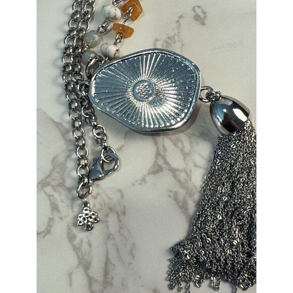 Vera Wang Druzy Tassel Necklace - Picture 5 of 8